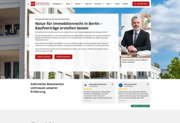 Webdesign für Anwälte und Kanzleien
