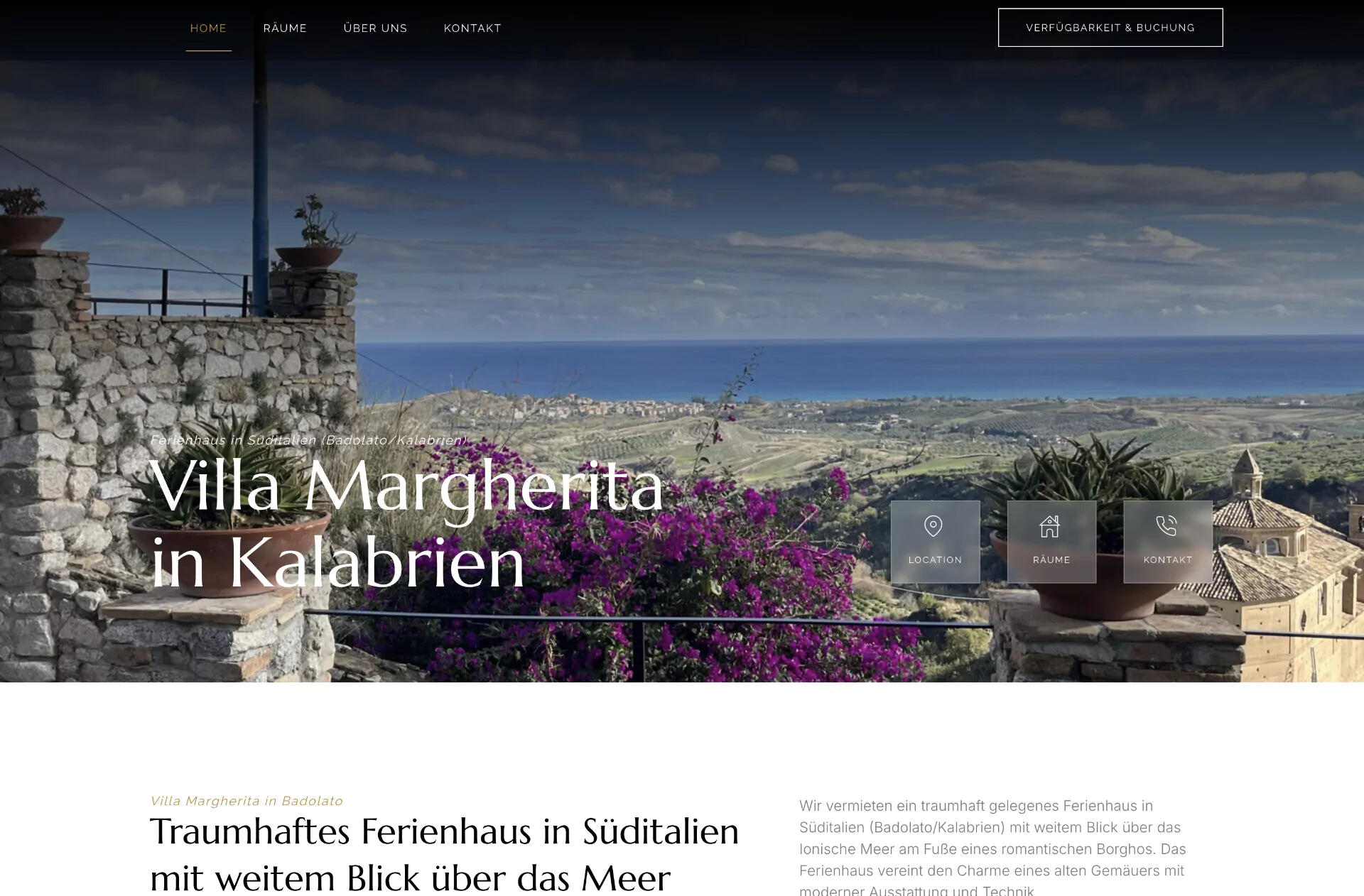 Web design for vacation homes & holiday rentals