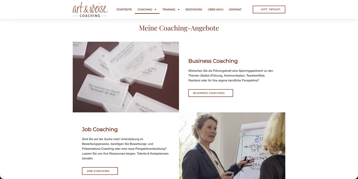 Zielgruppengerechtes Webdesign für Coaching & Heilpraktiker