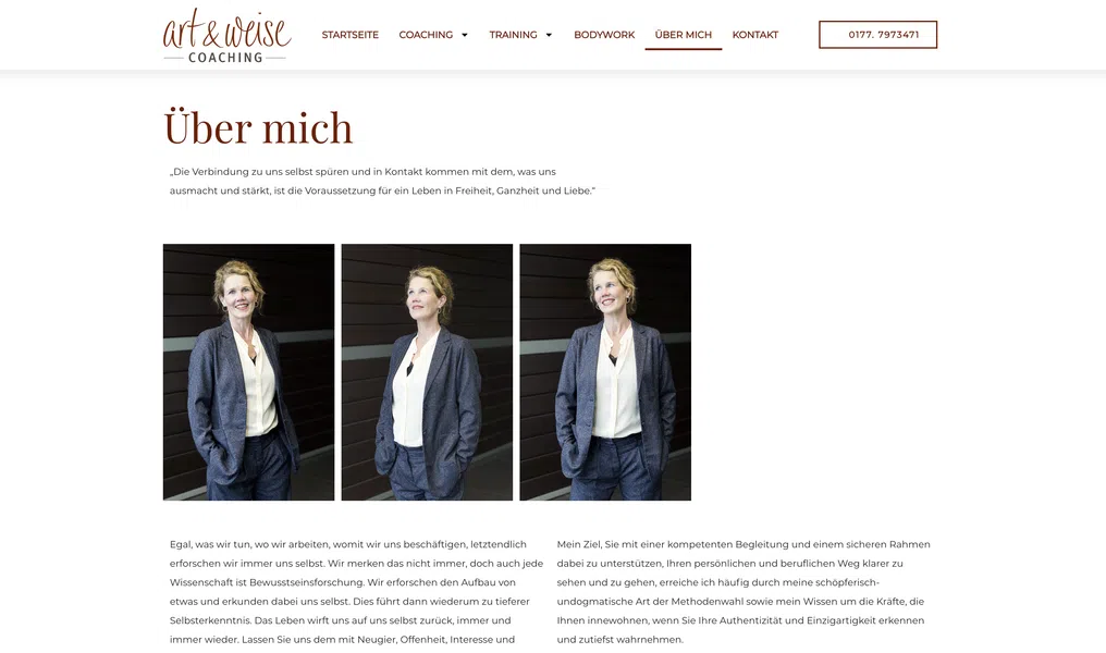 Persönliches, authentisches Webdesign für Coaching & Heilpraktiker