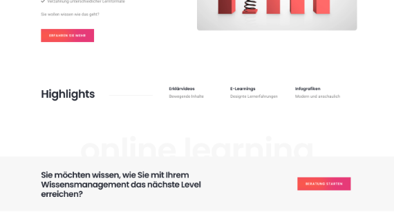 Conversion-optimiertes Webdesign für Weiterbildung & E-Learning