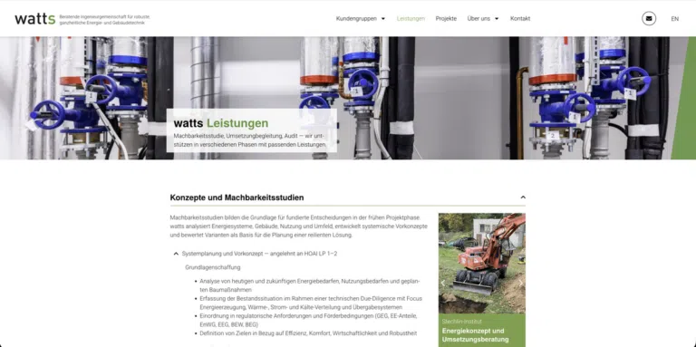 Eine klare, präzise Gestaltung vermittelt Auftraggebern die Verlässlichkeit und Qualität, für die Ihr Büro steht.