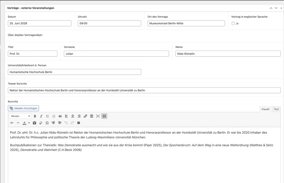 Webseiten für Hochschulen und Bildung