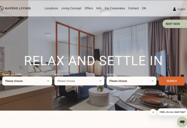 Webdesign für Serviced Apartments