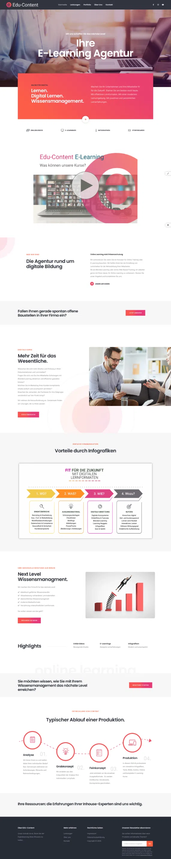 Webdesign aus Berlin für Online-Learning – mit WordPress