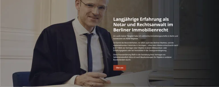 Klares und authentisches Webdesign für Notare